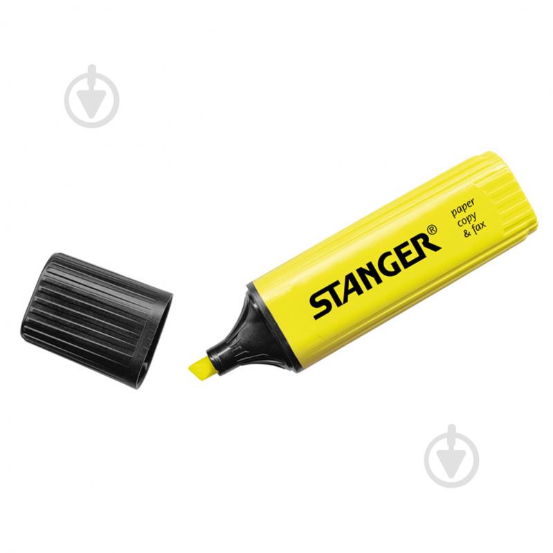 Маркер текстовый Stanger 1-5 мм желтый MARKER-TXT-ST-FLAT-Y - фото 1