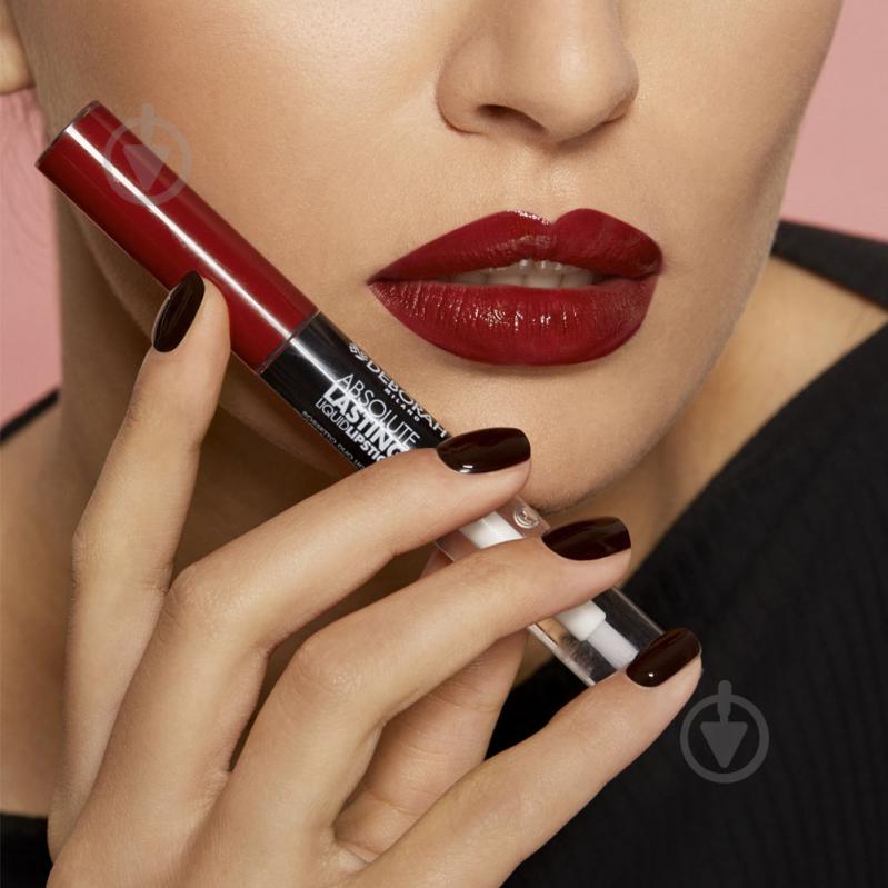 Помада жидкая DEBORAH Absolute Lasting Liquid Lipstick 19 Burgundy 8 мл - фото 2