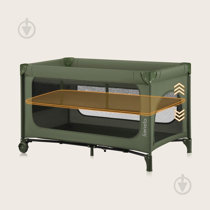 Манеж-кровать Lionelo LO-JASMIN EASY FOLD GREEN OLIVE - фото 1