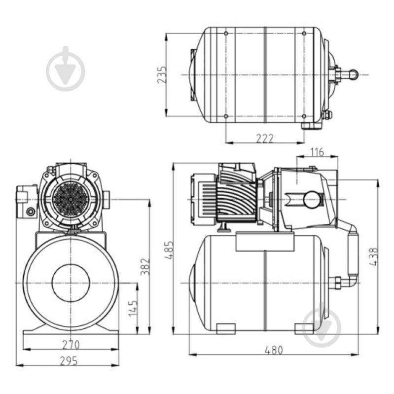 Насосная станция Pumpman ATJET100 00-00020689 - фото 2