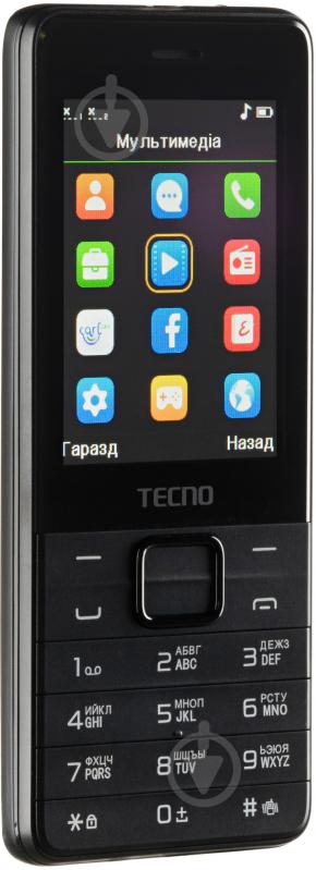 Мобільний телефон Tecno T454 black 4895180745973 - фото 3