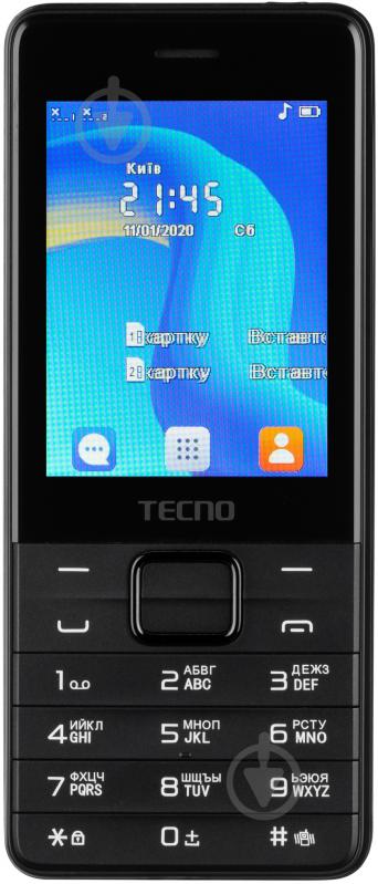Мобільний телефон Tecno T454 black 4895180745973 - фото 1