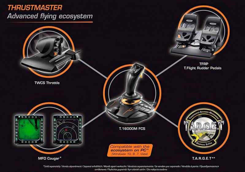 Геймпад Thrustmaster для PC T-16000M FCS FLIGHT PACK (2960782) - фото 6