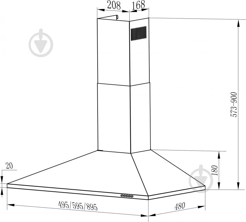 Витяжка Interline SET WH A/60 PB/2/T - фото 10