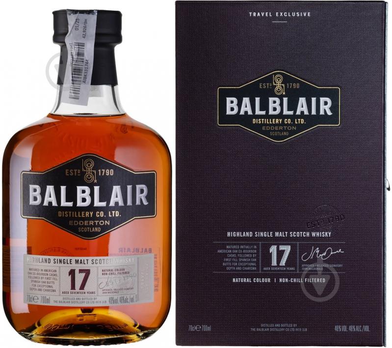 Виски Balblair 17yo 0,7 л - фото 1