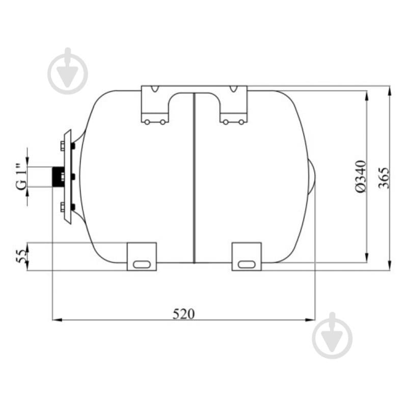 Гидроаккумулятор Pumpman 50 H 00-00020633 - фото 2