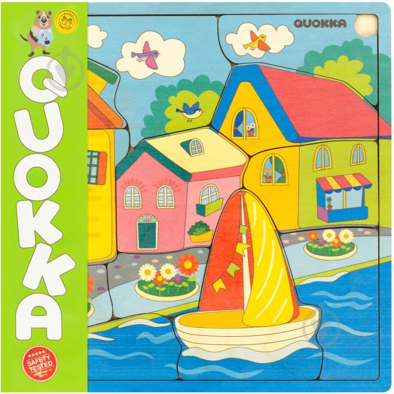 Пазл дерев’яний Quokka Будиночки 6333897 - фото 3