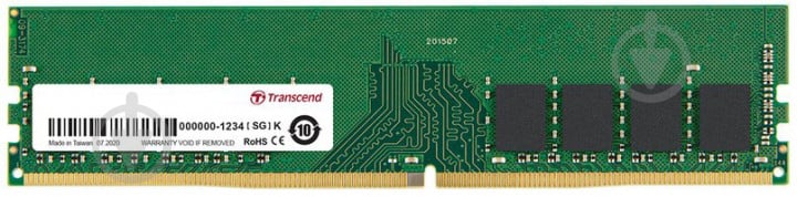 Оперативна пам'ять Transcend DDR4 SDRAM 8 GB (1x8GB) 3200 MHz (JM3200HLG-8G) - фото 1