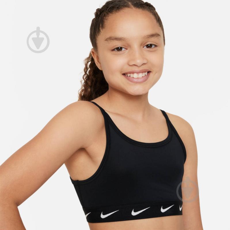 Бра Nike G NK DF NIKE ONE BRA FD2276-010 р.XS черный - фото 3