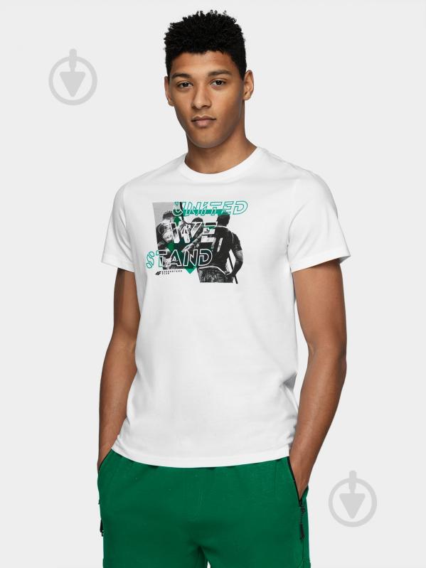 Футболка 4F D4L20-TSM241 S белый - фото 1