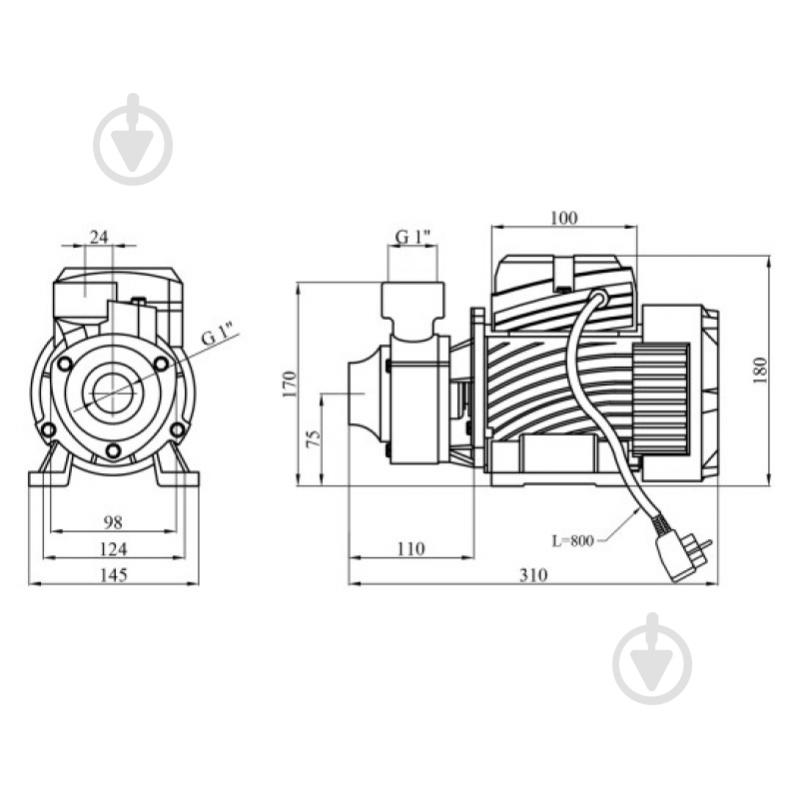 Поверхностный насос Pumpman QBB70 00-00020661 - фото 2