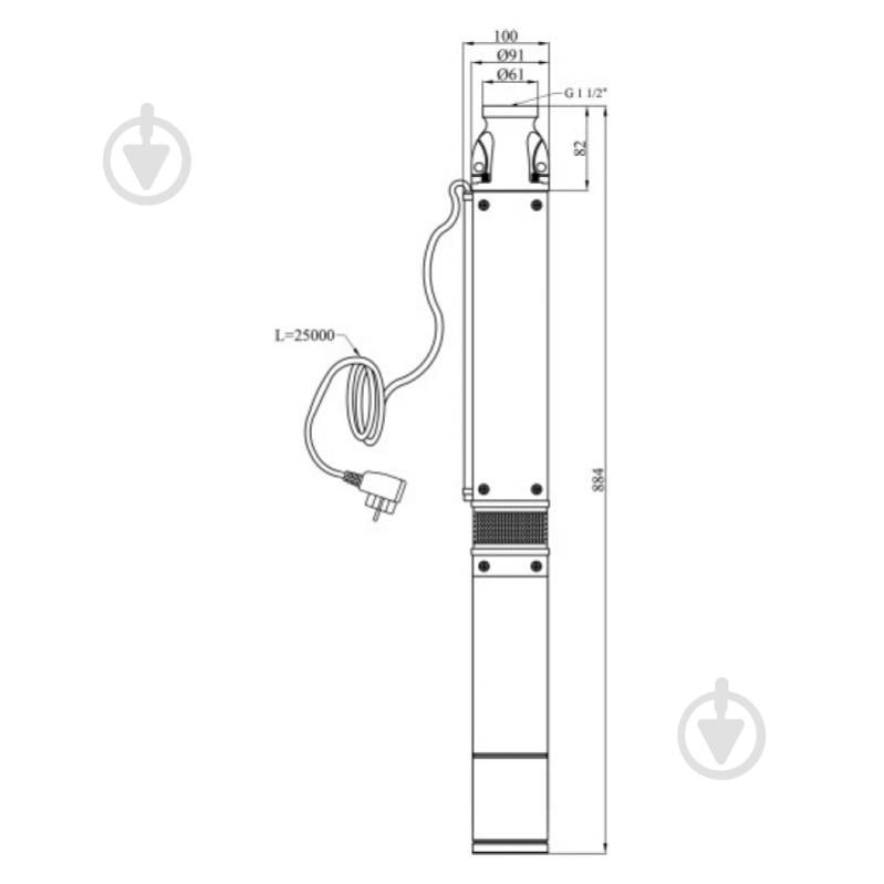 Насос Pumpman 3.5КСЕМ3-8-0,37 кВт 00-00020641 - фото 2 Насос Pumpman 3.5КСЕМ3-8-0,37 кВт 00-00020641 - фото 2