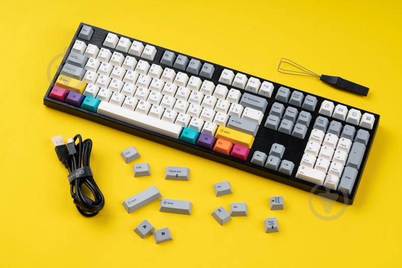 Клавіатура Varmilo MA108M V2 CMYK (A36A024B1A3A06A007) grey - фото 10