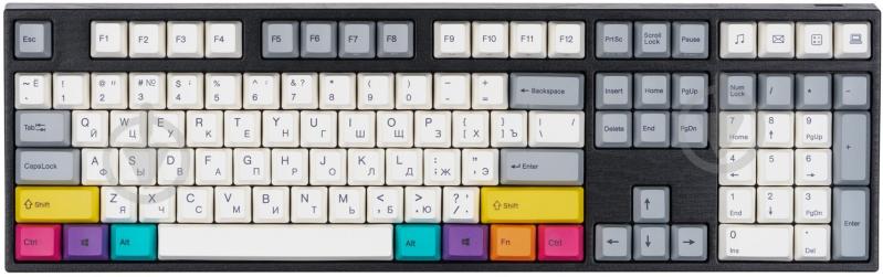 Клавіатура Varmilo MA108M V2 CMYK (A36A024B1A3A06A007) grey - фото 1