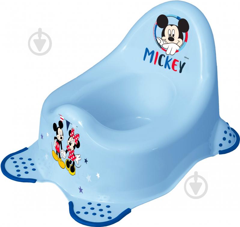 Горшок keeeper Mickey с нескользящими резинками голубой 1952.659 - фото 1