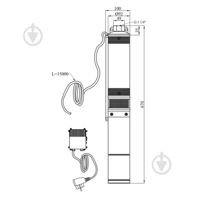 Насос Pumpman 4STM3-5-0,25 кВт 00-00020647 - фото 2