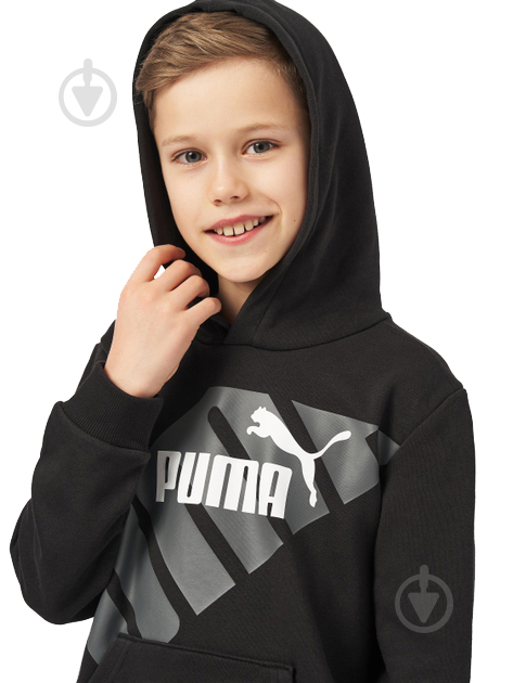 Джемпер Puma POWER Graphic Hoodie 67925601 р.152 черный - фото 3