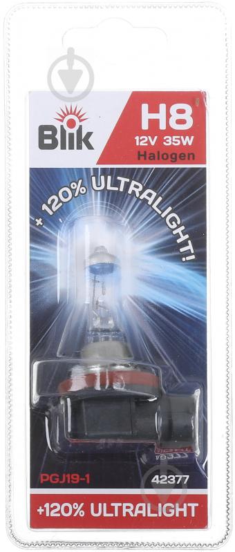 Автолампа галогенна BLIK Ultralight +120% H8 35 Вт 1 шт.(42377) - фото 1