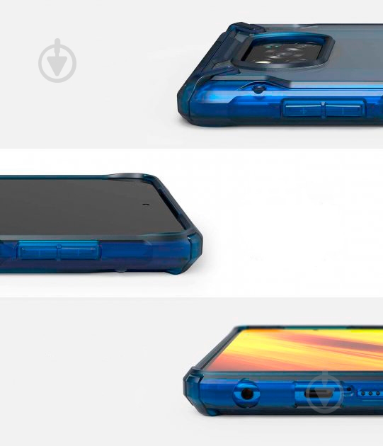 Чехол Ringke Fusion X Space Blue для Xiaomi Poco X3 - фото 2
