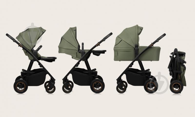 Коляска универсальная 2 в 1 Lionelo Amber Plus Green Forest - фото 2
