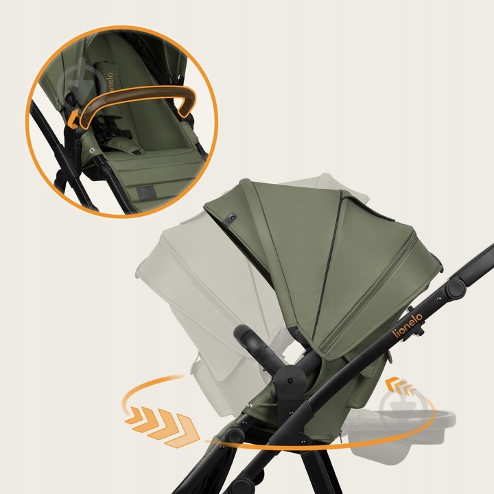 Коляска универсальная 2 в 1 Lionelo Amber Plus Green Forest - фото 3