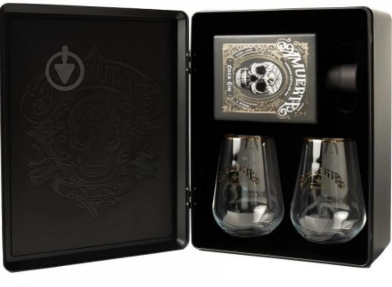 Джин Coca Leaf Gin Black Edition 2 glasses 0,7 л - фото 2 Джин Coca Leaf Gin Black Edition 2 glasses 0,7 л - фото 2