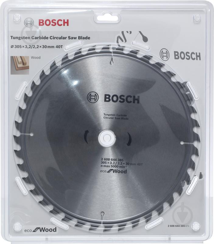 Пиляльний диск Bosch ECO WO 305x30x2.6 Z40 2608644385 - фото 2