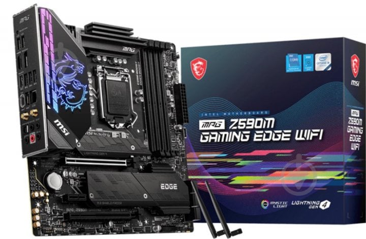 Материнська плата MSI MPG Z590M GAM EDGE WIFI (Socket 1200, Intel Z590, mirco ATX) - фото 5