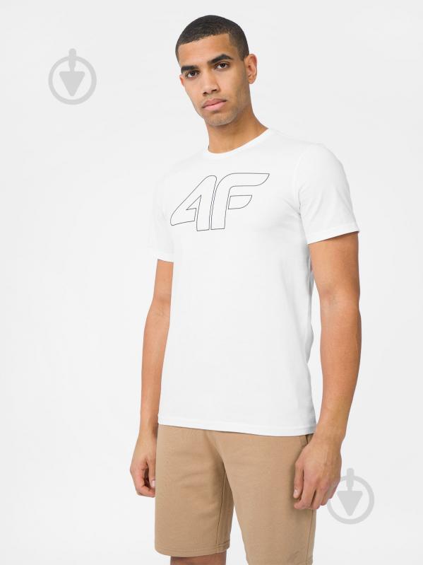 Футболка 4F TSHIRT 4FSS23TTSHM1048-10S р.S белый - фото 3
