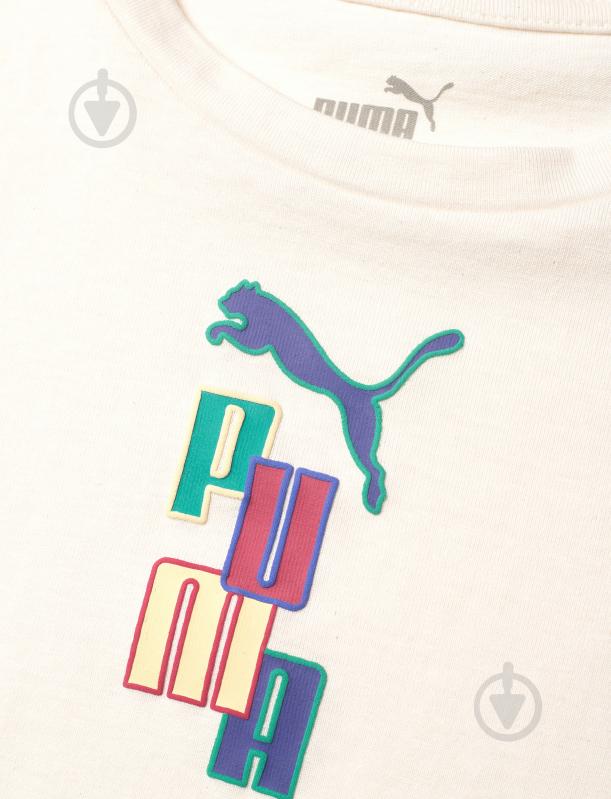 Футболка Puma READY SET BETTER Tee 67926999 р.140 бежевий - фото 3