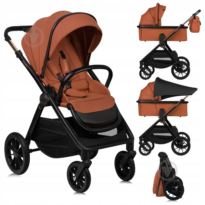 Коляска універсальна 2 в 1 Lionelo Layla 2in1 Brown Rust - фото 1