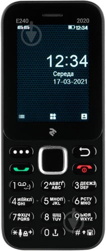 Мобильный телефон 2E E240 2020 Dual Sim black 680576170026 - фото 7