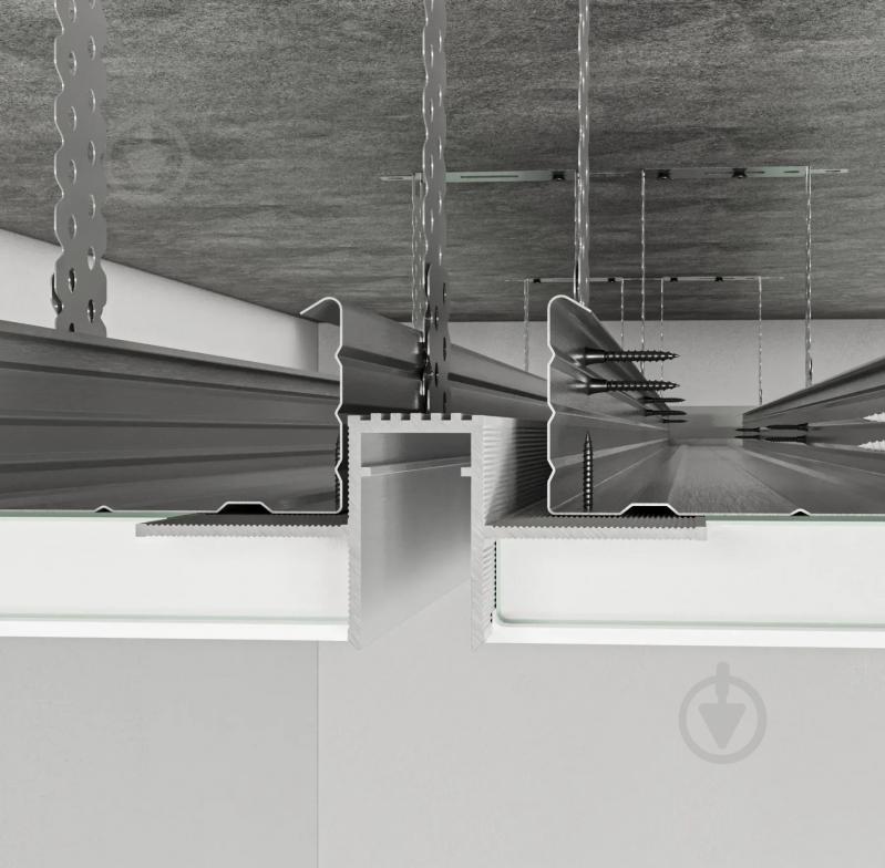 Профиль теневого шв АЛЮПРО ПАС-3876 RAL-9016 мат 3м - фото 3