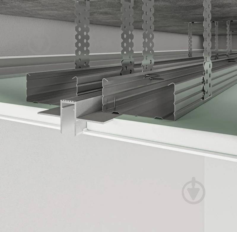 Профиль теневого шв АЛЮПРО ПАС-3876 RAL-9016 мат 3м - фото 7