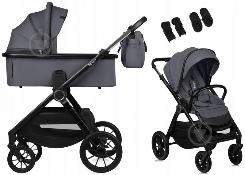 Коляска универсальная 2 в 1 Lionelo Layla 2in1 Grey Stone - фото 1