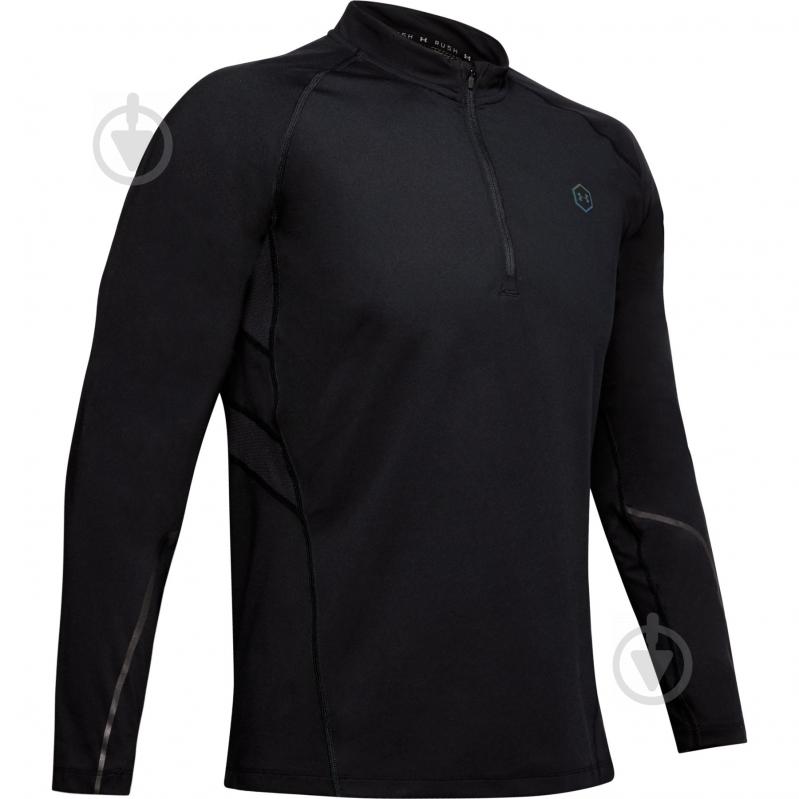 Футболка Under Armour UA RUSH RUN COLDGEAR HALF ZIP 1342973-001 р.S черный - фото 1