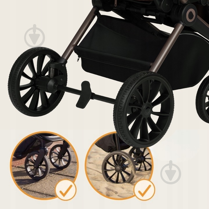 Коляска универсальная 2 в 1 Lionelo Mika Plus 2in1 Brown Rust - фото 4 Коляска универсальная 2 в 1 Lionelo Mika Plus 2in1 Brown Rust - фото 4