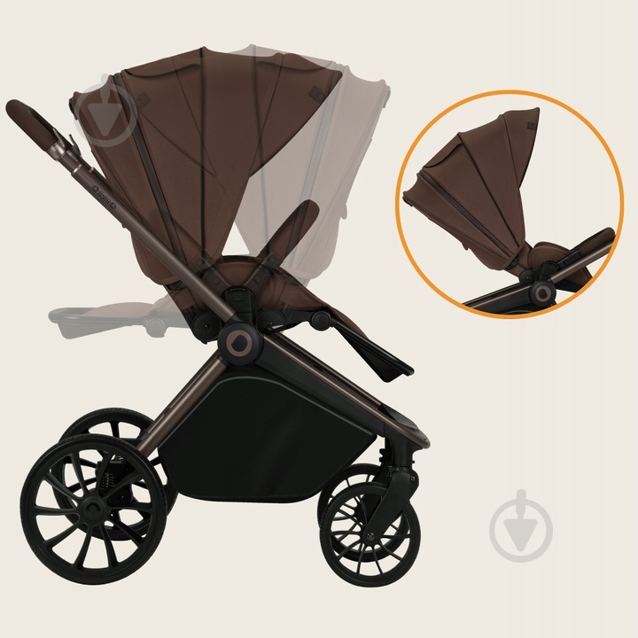 Коляска универсальная 2 в 1 Lionelo Mika Plus 2in1 Brown Rust - фото 2 Коляска универсальная 2 в 1 Lionelo Mika Plus 2in1 Brown Rust - фото 2