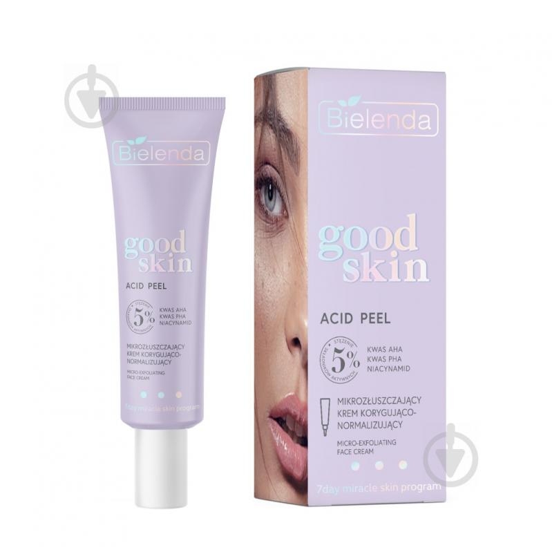 Крем для лица Bielenda Good Skin микро-эксфолиант 5% AHA + PHA + ниацинамид 50 мл - фото 1