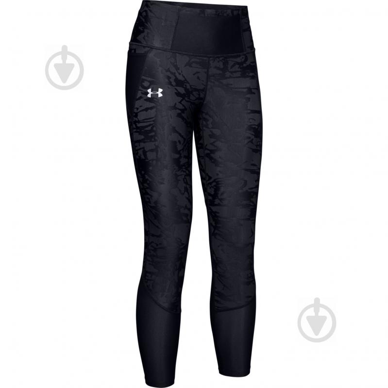 Лосини Under Armour UA Qualifier Speedpocket Smudged Crop 1345724-001 р.XS чорний - фото 1