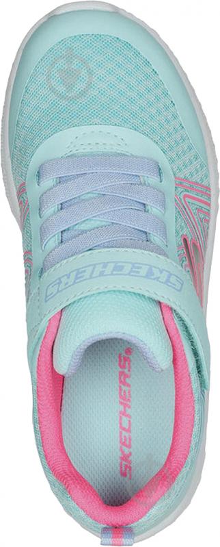 Кроссовки для девочек Skechers MICROSPEC PLUS 303535L AQPK р.30 бирюзовые - фото 4