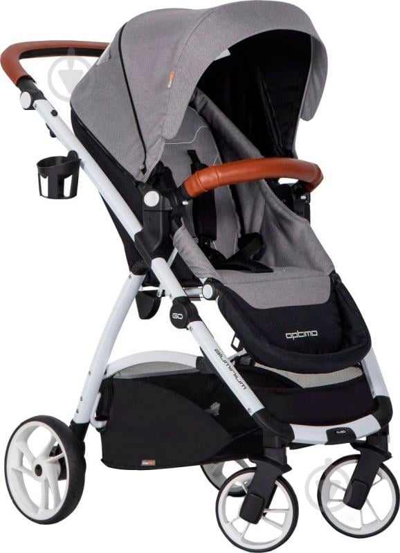 Коляска универсальная EasyGo 2 в 1 Optimo anthracite 5973 - фото 2 Коляска универсальная EasyGo 2 в 1 Optimo anthracite 5973 - фото 2