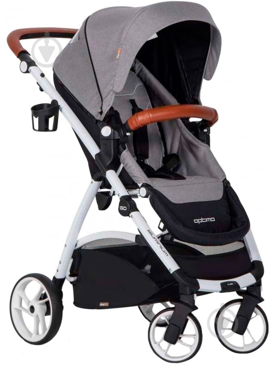 Коляска универсальная EasyGo 2 в 1 Optimo grey fox 5974 - фото 2