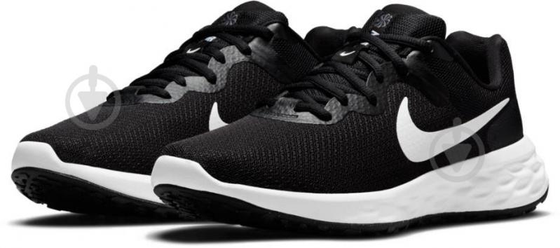 Кроссовки мужские демисезонные Nike REVOLUTION 6 NEXT NATURE DC3728-003 р.40 черные - фото 5