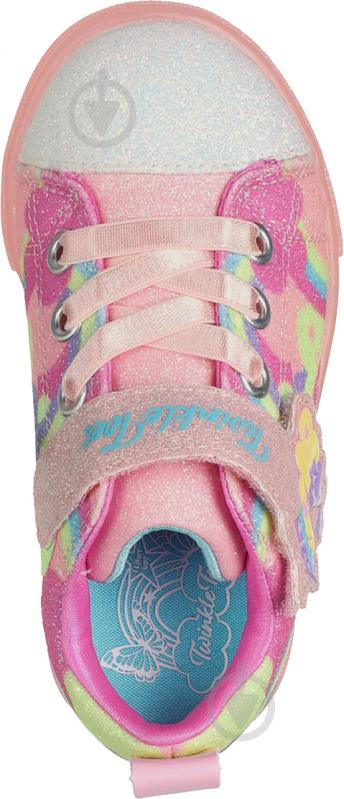 Кроссовки для девочек демисезонные Skechers TWINKLE SPARKS ICE 2.0 314749N CRMT р.26 розовые - фото 4