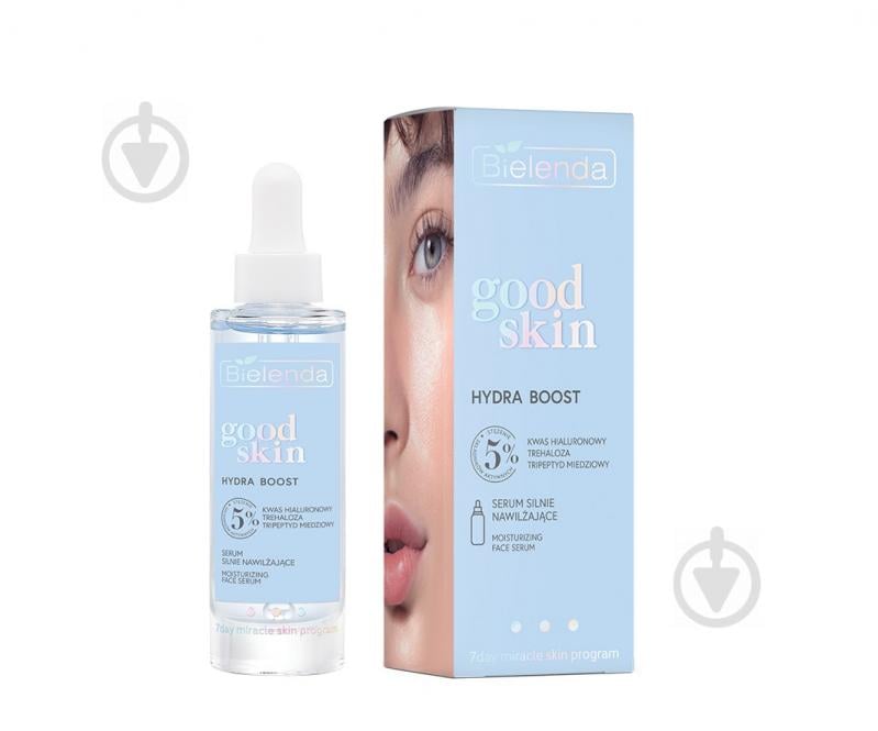 Сироватка Bielenda Good Skin Hydra Boost 5% гіалурон + трегалоза + трипептид 30 мл - фото 1