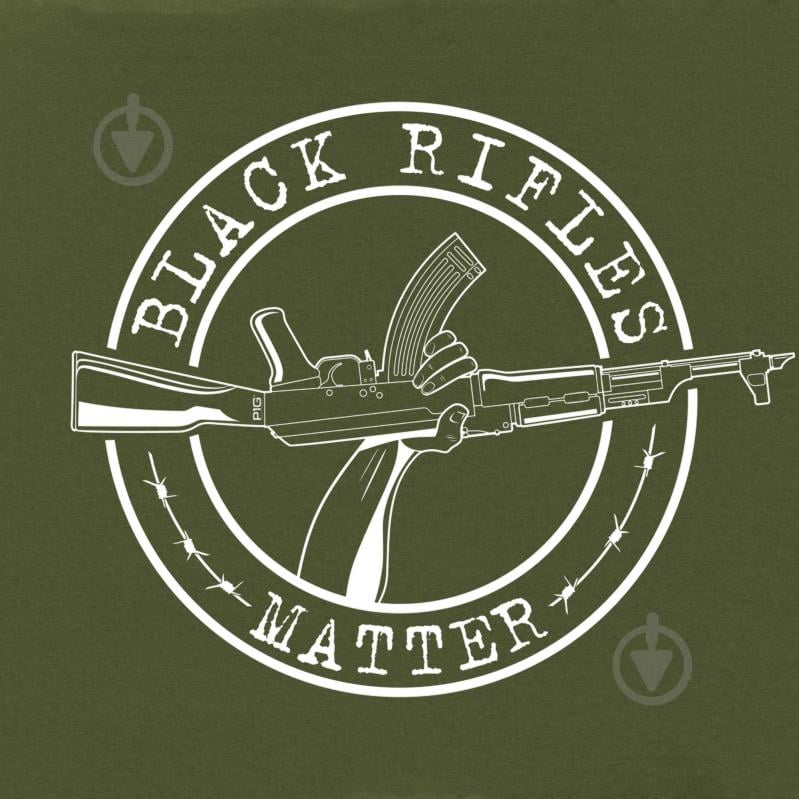 Футболка P1G "BLACK RIFLES MATTER" UA281-29891-OD-BRM р.XL [1270] Olive Drab - фото 3