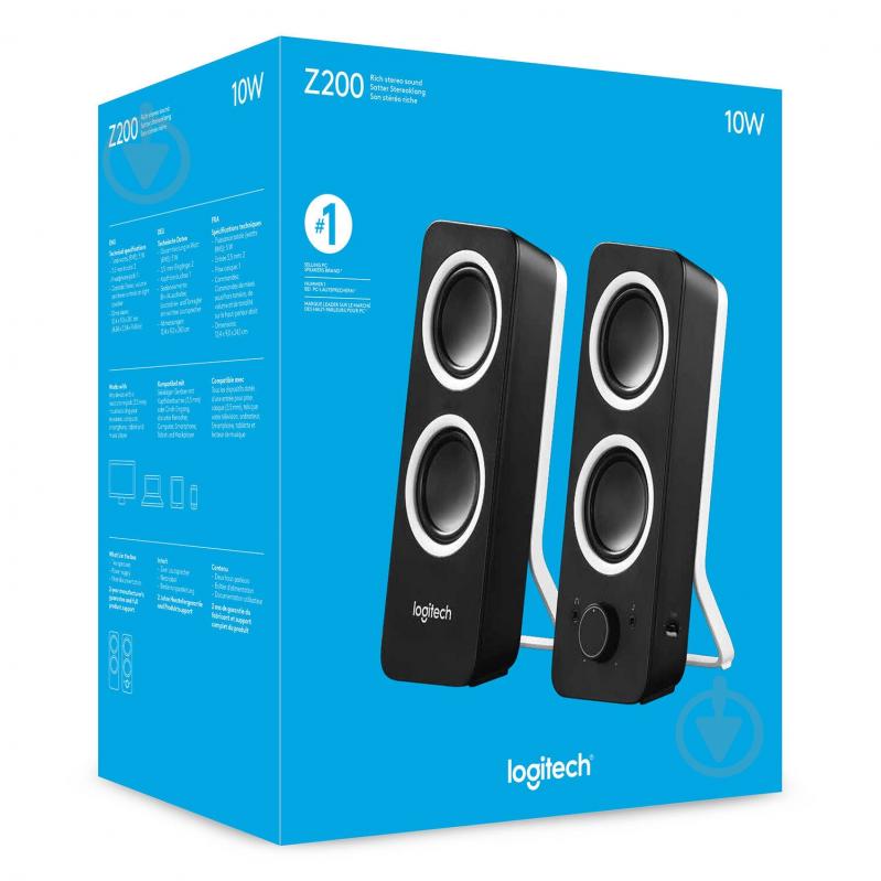 Акустична система Logitech Z200 (980-000810) 2.0 black - фото 6