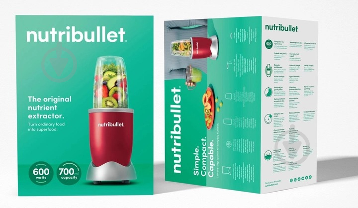 Блендер стаціонарний NUTRIBULLET NB 606R (26075) - фото 4