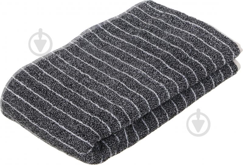 Полотенце махровое 60x140 см черный с рисунком - фото 1 Полотенце махровое 60x140 см черный с рисунком - фото 1